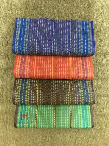 เสื่อพับปิกนิค ยางพารา คุณภาพสูง 4 พับ เย็บมุม ขนาด 180*200 ซม. hs hs99.