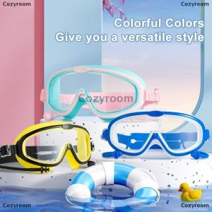 [COD] Cozyroom Kids Big Frame Swimming Goggles With Earplugs Childrens Anti-fog Swimming Glasses Boys Girls Pool Beach Eyewear Swim Goggles