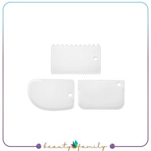 BF-C1042 Pemotong Adonan Kue Roti ISI 3PCS Scraper Kue Perapih Krim Kue Pisau Potong Roti Serbaguna