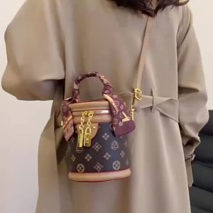 G7 Womens Cylinder Bag Small Handbag 2025 New Fashionable Handbag Upgraded Cylindrical Single Shoulder Bucket Crossbody Bag 7/7