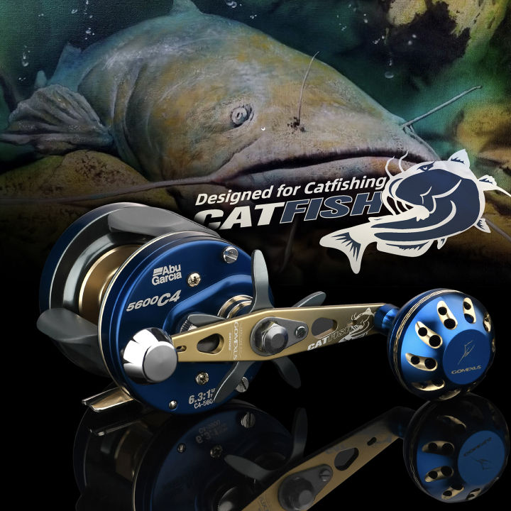 Gomexus 95mm Catfish Baitcast handle For Abu Garcia Ambassadeur C3/S 5500  6500, Revo SX/C4 5600 6600 Fishing Reel