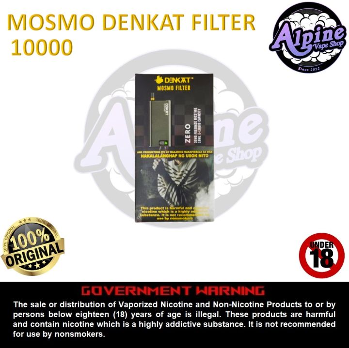 Mosmo Denkat Filter 10000 Disposable Vape Pod Lazada PH