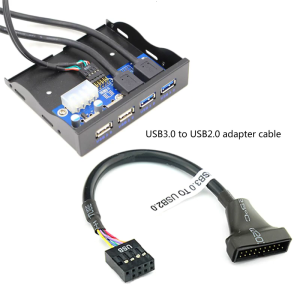 USB 3.0 20 pin nữ để USB 2.0 9 pin nam Bo mạch chủ nhà ở cáp cho Bộ chuyển đổi 20 pin USB 3.0 nữ để 9 pin USB2.0 Nam