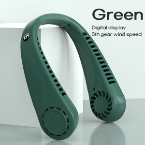 Neck Fan Portable Cool USB Rechargeable High-capacity Battery Five-speed Adjustment Hanging Fan