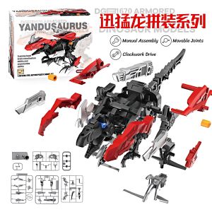S.T.E.M Assembly Dinosaur Electric Drive/Clockwork Drive Assembly Dinosaur Educational Toy[SG Ready Stock]