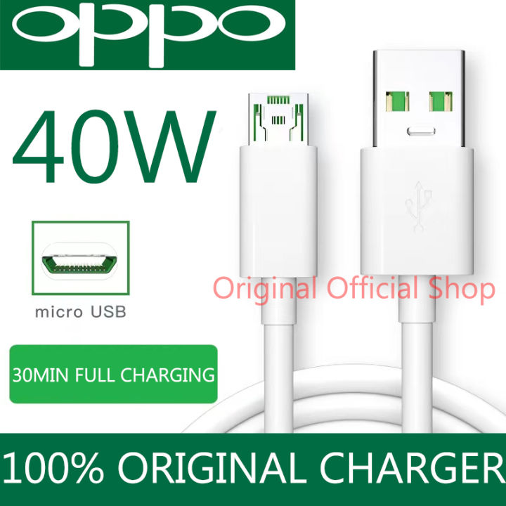 Oppo Charger Original Fast Charger 40W Vooc Micro Usb/Cable For