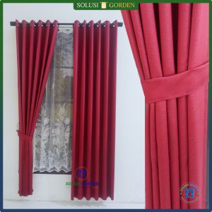 Gorden Polos Blackout Tebal Ori Mewah Doff MOtif Serat Model Smokering