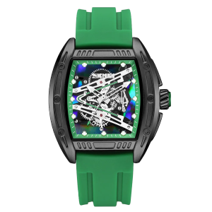 SKMEIนาฬิกาข้อมือกันน้ำ30Mควอทซ์แท้หน้าปัดลายโครงกระดูกสุดเท่นาฬิกาข้อมือผู้ชายแบบลำลองเรืองแสง 7068