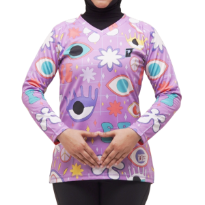 Jersey Sepeda Jersey Gowes Wanita Slimfit BARNEY Panjang
