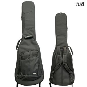 ROWA กระเป๋ากีต้าร์โปร่ง กีต้าร์ไฟฟ้า เบส สีดำ
