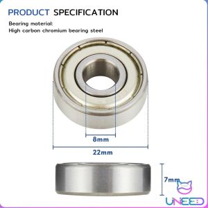 Need. 8mmx22mmx7mm High Speed Sealed Miniature Bearings Model 608ZZ
