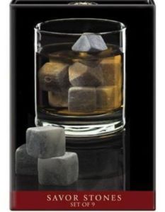 CORKPOPS WHISKY STONES SAVOR STONES SET OF 9 - Ideal clean stones for chilling whiskies liquors etc without melting ice dilution scenario.