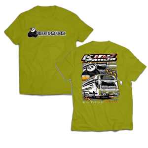 KAOS ANAK BISMANIA KIDS PANDA TERBARU - BAJU ANAK GAMBAR BUS SJM TRANS TUNGGAL JAYA