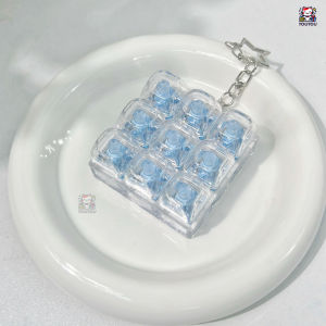 [SG Seller]Cute Pas 9 Grid Mechanical Fidget Button Keychain Portable Stress Relief Keyboard Toy For Student Office Anxiety