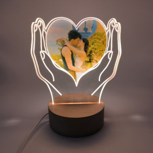 Personalized Custom Heart-Shaped Photo Night Light Suitable For Birthday Gifts Valentines Day Wedding Anniversaries Mothers Day Family Gifts