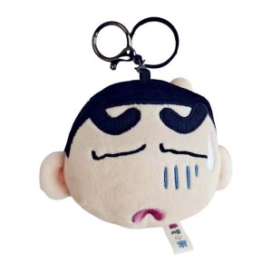 BEAUTYLADIES ญี่ปุ่น คีย์เชน Crayon Shin-chan นุ่มนวลและตลก อนิเมะ จี้ตุ๊กตาเครยอนชินจัง สร้างสรรค์ ของตกแต่งกระเป๋า ของเล่นบีบการ์ตูน ของขวัญสำหรับเด็ก