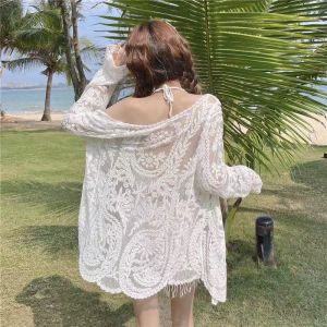 Áo choàng kimono Ren đi biển mùa hè 2023 phong cách HQ