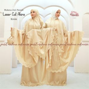 MUKENA DEWASA PARASIT LASERCUT 2IN1 AKIRA