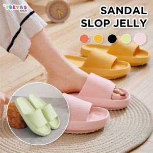 FR-S56 Sandal Slip-On Karet Jelly Sendal Selop Rumah/Kamar Mandi Comfy Cowok Cewek Anti Slip Elastic