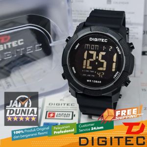 JAM TANGAN DIGITEC ORIGINAL - JAM DIGITEC DG-5189TBK JAM DIGITEC DG5189 JAM DIGITEC 5189 JAM DIGITEC DG5189TBK - Men TR - Rubber - Hitam - Diameter 4.5 CM - Jamdunia / Jam dunia JD18 JAM TANGAN PRIA JAM PRIA JAM TANGAN ANTI AIR #