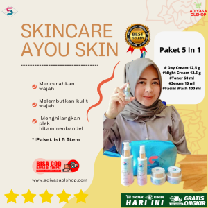 {BPOM} Skincare Ayou Skin 1 Paket Murah Pencerah Wajah Glowing