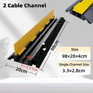 Rubber Cable Hump Speed Bump 1/2 Columns Cable Protector Ramp Indoor Outdoor Channels Hump Pipe Cable Protect Heavy