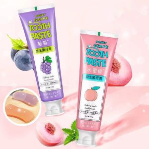 ยาสีฟัน ผลไม้ สําหรับเด็ก ฟันขาว ป้องกันฟันพุ ลดกลิ่นปาก พูดแล้วหอม สูตรองุ่นและพีช