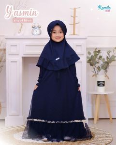 Gamis Anak Model Terbaru 2024 YASMIN KIDS SYARI BL 5 - 6 Tahun MANGGO CRAPE MIX TILEDOT Dress Anak Perempuan Baju Anak Perempuan 5 6 Tahun