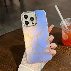 Kisscase mạ gợn sóng nước Laser IMD Ốp điện thoại cho Iphone 15 14 13 Pro Max Gradient đầy màu sắc Silicone nhựa dẻo chống rơi Chống Sốc Ốp lưng cho iPhone 15 14 13