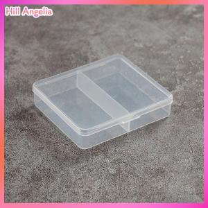 [Hill Angelia] Vuông nhựa trong suốt hộp lưu trữ các mặt hàng nhỏ đồ lặt vặt Organizer trường hợp đồ trang sức hạt container hộp công cụ phụ kiện