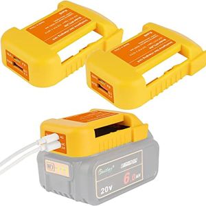 NAMSHEVA สากลสากลสากล อุปกรณ์เสริมเสริม สำหรับ Makita/DeWalt/milwaukee อะแดปเตอร์ชาร์จ USB ชั้นชาร์จไฟ ที่ชาร์จโทรศัพท์ แหล่งจ่ายไฟฟ้า