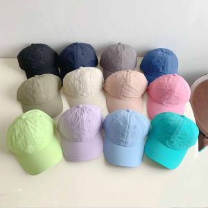XZCXC Korean Style Quick-Drying Baseball Cap Solid Color Anime Solid Color Sun Hat Retro Baseball Hat Peaked Cap Girl
