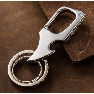 Creative Key Chain with Fingertip Gyro&secret Knife Heavy Duty Metal Key Ring for Car Keys Dad Gifts