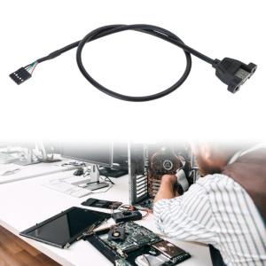 USB2.0 Female to 5Pin Female USB IDC Header USB IDC Motherboard Header Cable for Easy Installation and Stable Connection