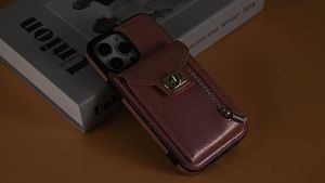 Applicable to Samsung s24 s23 Side Zipper Accordion Crossbody Lanyard Phone Case A54 S23FE Card Insert Sleeve