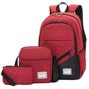 VIVIBAGS # 1230 FASHIONS BAG CANVAS MATERIAL 3N1 SCHOOL BAGPACK FOR MEN