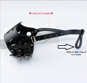 Rọ mõm Chó bằng da (Không chọn size theo cân nặng) - Love pets shop
