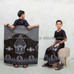 Sarung Batik Anak Laki Laki Santri Pekalongan Motif NU Kang Santri Al Mahdi Terbaru Keren Murah