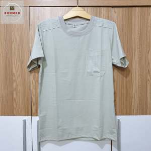 [NEW] Áo Thun Nam Cổ Tròn Trung Niên Chất Cotton Loại Trơn Thiêu Viền From Rộng Tay Lỡ Size Từ 45 - 75kg