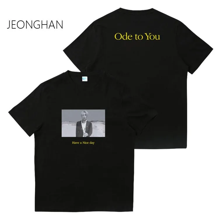 2020 Kpop SEVENTEEN World Tour Ode to You T-shirt Unisex Casual