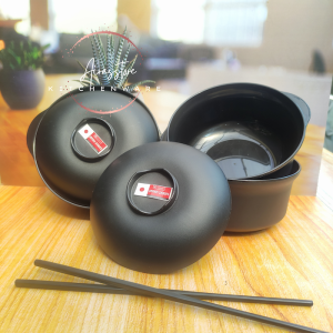 MANGKOK RAMEN+TUTUP 3PCS GRATIS SUMPIT / MANGKUK PLASTIK TAHAN PANAS DIAMETER 15 CM PROMOCOD