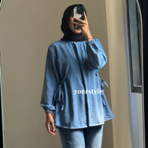 Arumi poplin outer / Baju wanita pita depan / kemeja wanita katun / pakaian wanita terbaru