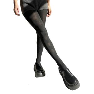 Elegant Slimming Argyle Pattern Tights Soft Cotton Womens Legwear Hosiery Solid Color Opaque Footed Pantyhose Leggings