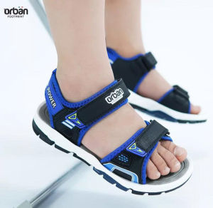 Sandal Kids URBAN FOOTPRINT Quai Dán SD2502 trẻ em màu đen lam 100% chính hãng bảo hành 03 tháng đối với lỗi nhà sản xuất