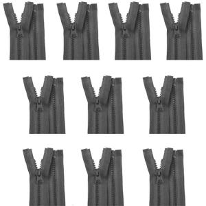 10PCS Heavy Duty Nylon Zippers for Sewing Craft Tailoring 27Inch/70cm Open-end Zips Fasteners Sewing Zippers for Clothes