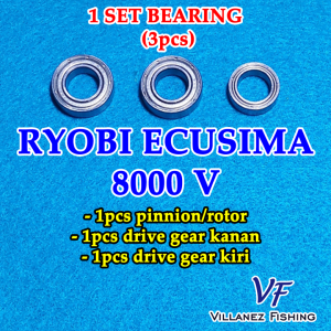 SPAREPART REEL SET RYOBII ECUSIMA MINI BEARING PANCING SPARE PART KEREKAN LAKER BANTALAN RODA ROTOR PINION DRIVE GEAR