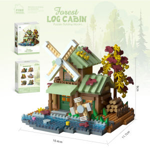 Premium Ornament Home Drcoration Tree House Garden Small Particle Building Blocks Toy Gift for Girls