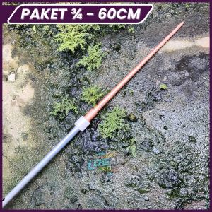 Paket Alat Penangkal Petir 1 Set Tombak ¾ inch 60cm + Tiang 60cm dan Sok Teflon Lengkap