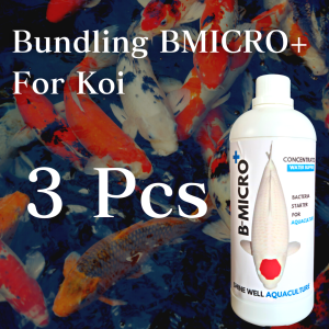 Bundling 3 Pcs BMIKCO+ Bakteri Starter Untuk Koi Penjernih Air dan Pengurai Amonia Pada Kolam Ikan Koi dan Ikan Air Tawar
