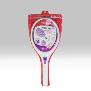 Vợt muỗi cao cấp Điện Quang ĐQ EMR02 WR (Trắng-Đỏ)